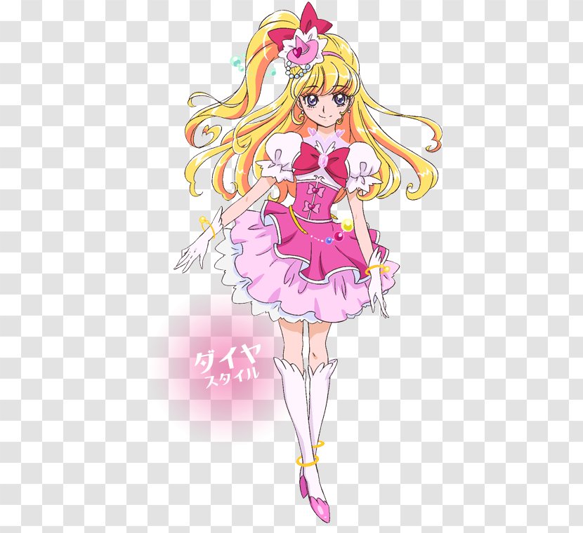 Mirai Asahina Cure Felice Mofurun Pretty Futago Kamikita - Watercolor - Silhouette Transparent PNG