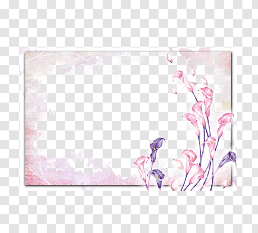 Watercolor Painting Picture Frames - Lily Frame Transparent PNG
