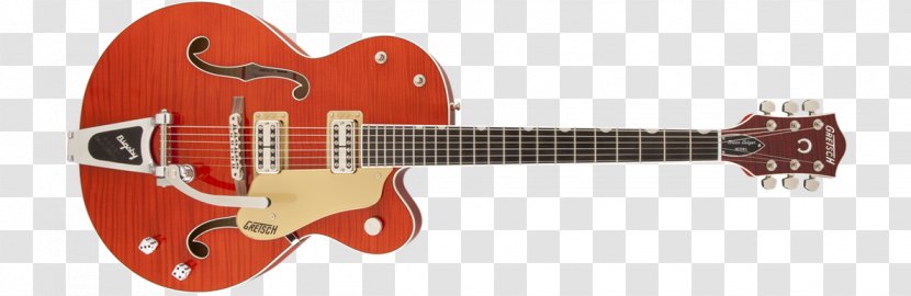 Gretsch 6120 Electric Guitar Bigsby Vibrato Tailpiece - G5420t Electromatic - Flame Tiger Transparent PNG