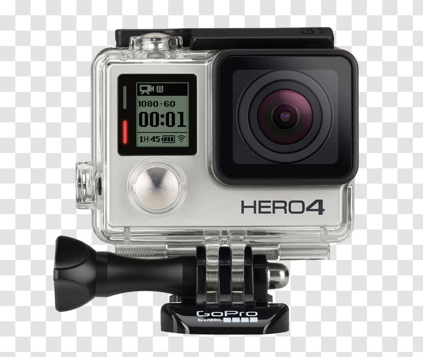 GoPro HERO4 Black Edition Action Camera Silver - 4k Resolution Transparent PNG