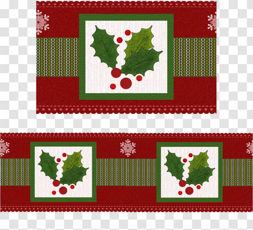 Christmas Ornament Holiday Place Mats Pattern Transparent PNG