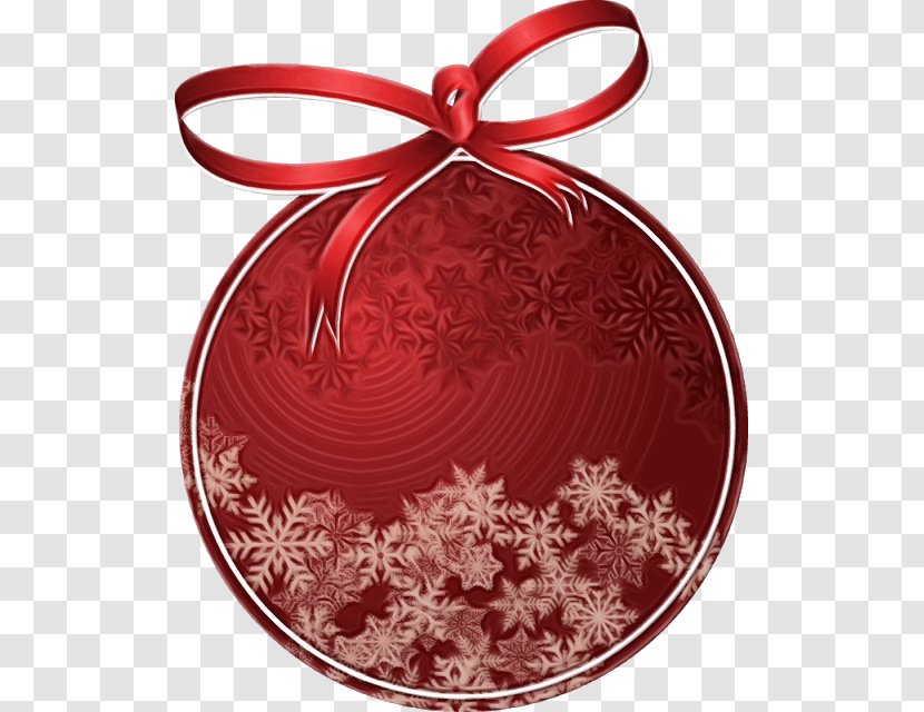 Christmas Tree Red - Ornament - Decoration Transparent PNG