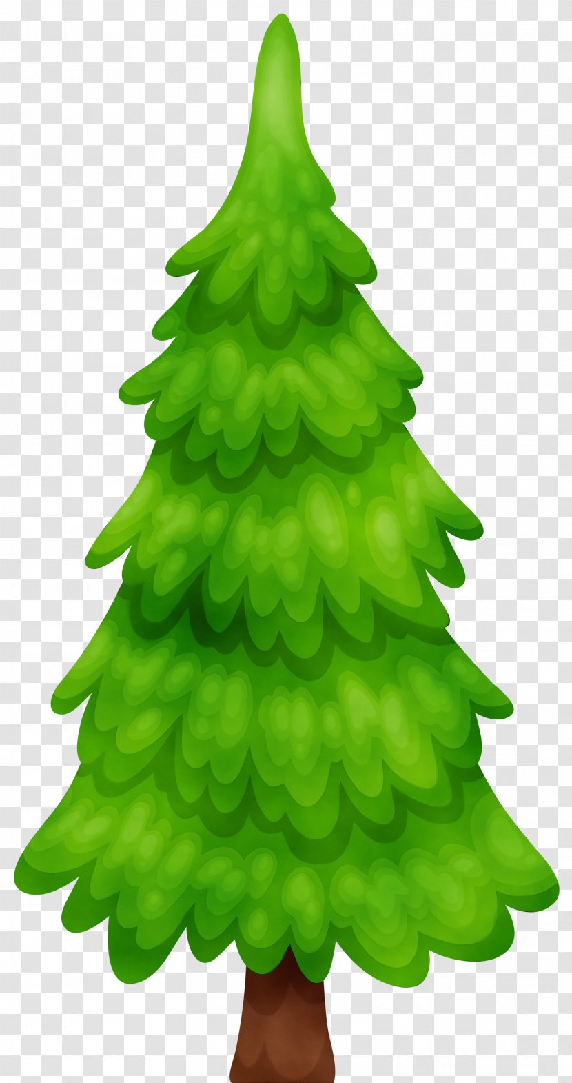 Cartoon Christmas Tree - American Larch Interior Design Transparent PNG