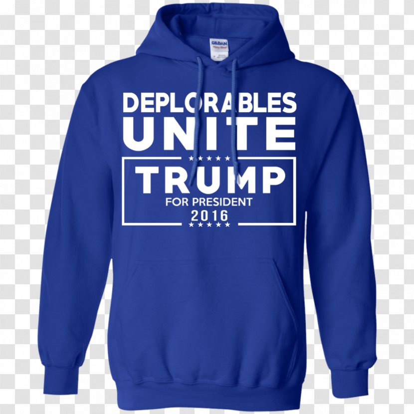 T-shirt Hoodie United States US Presidential Election 2016 Basket Of Deplorables - Electric Blue Transparent PNG