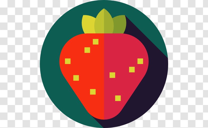 Strawberry Icon - Food - Green Transparent PNG