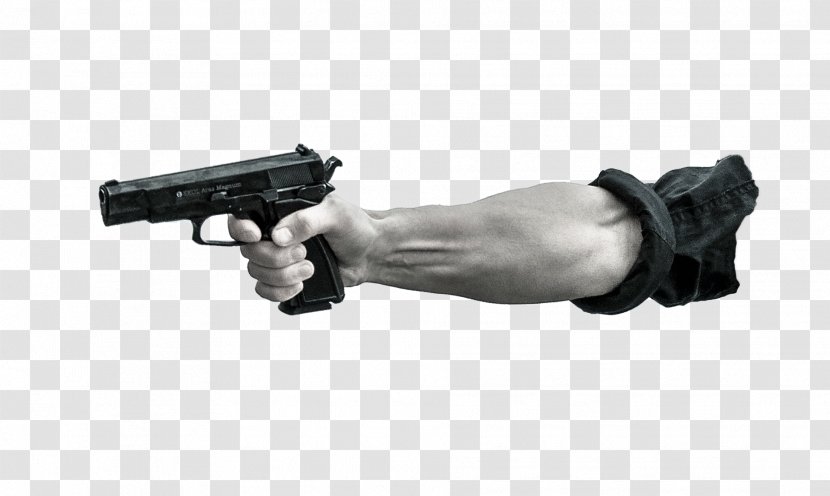 Firearm Weapon Pistol Machine Gun - Cartoon Transparent PNG