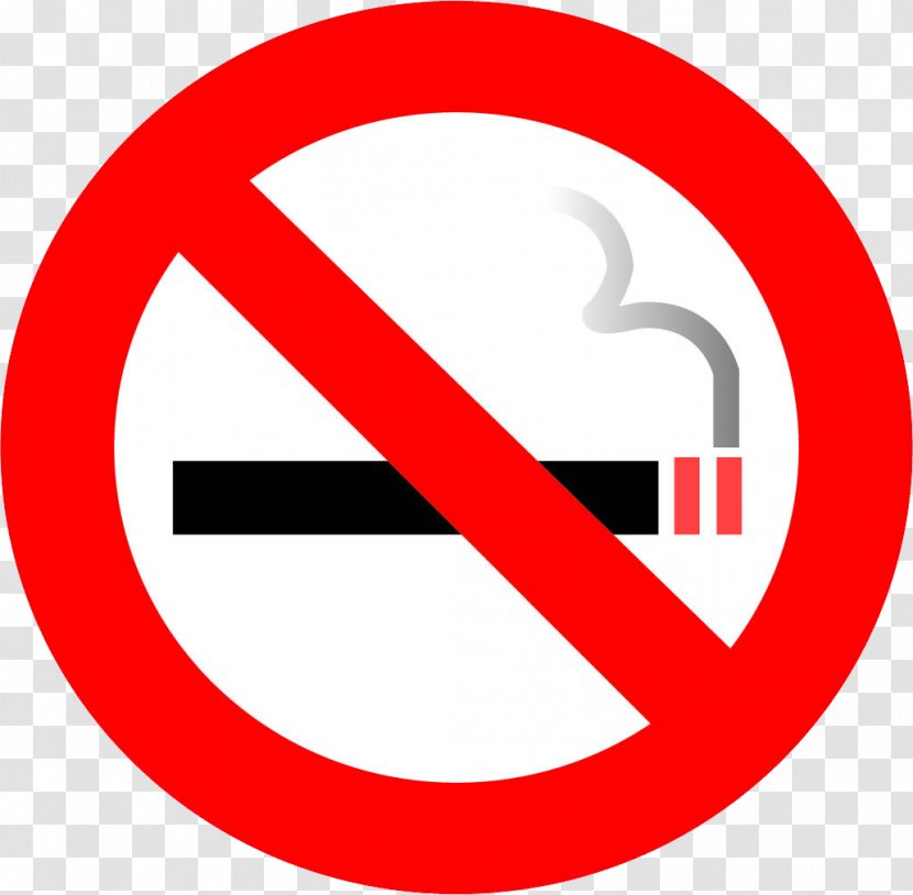 Symbol Sign Smoking Ban Cessation - Silhouette - No Transparent PNG