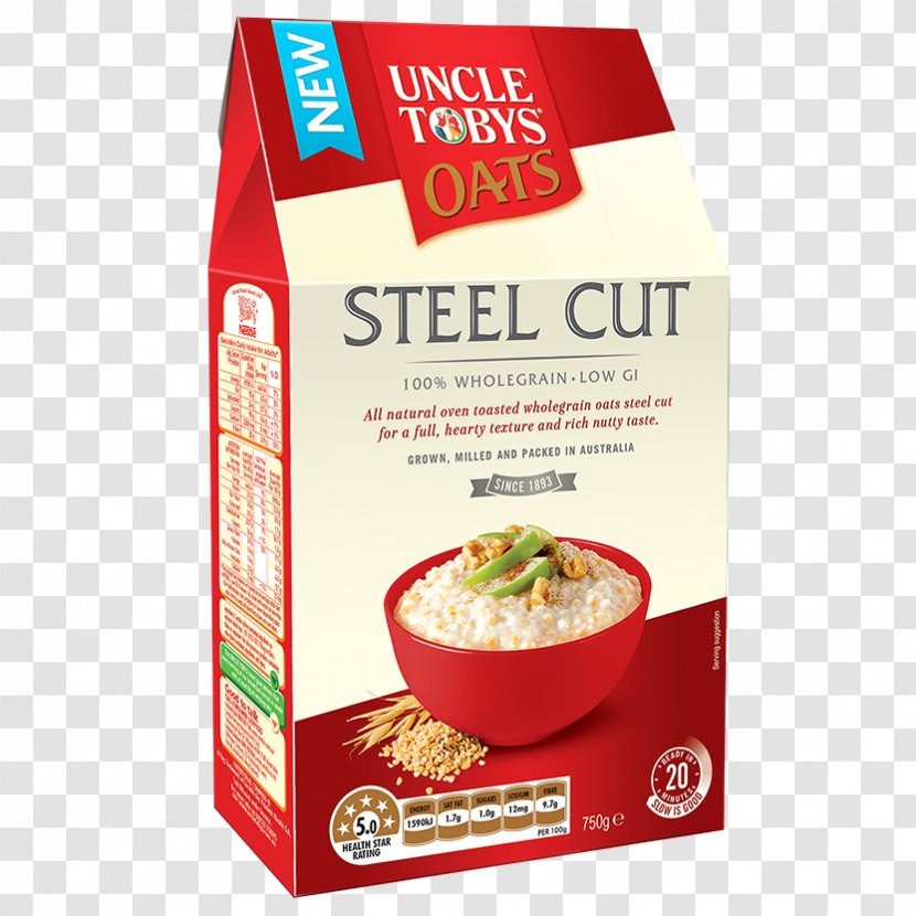Breakfast Cereal Steel-cut Oats Uncle Tobys - Ingredient Transparent PNG