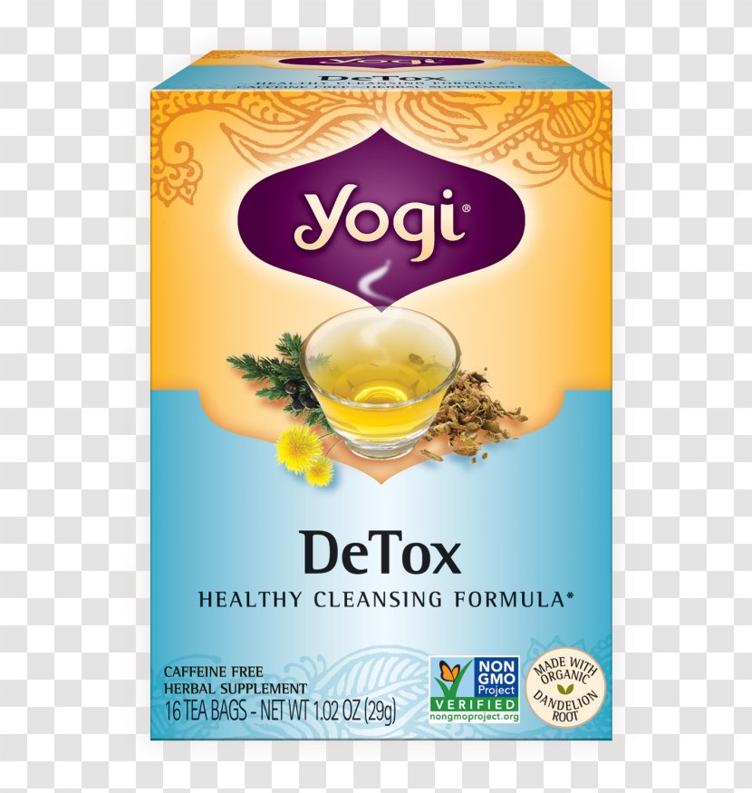 Yogi Tea Herbal Bag Detoxification - Black Transparent PNG