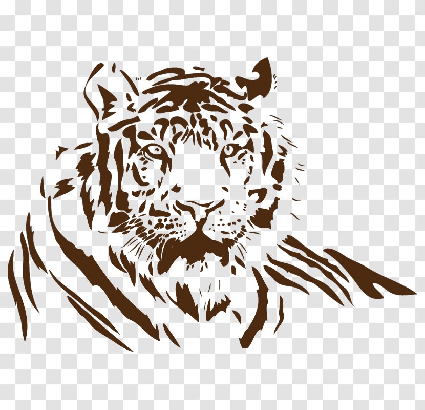 White Tiger Art Drawing Clip - Logo - 老虎 Transparent PNG