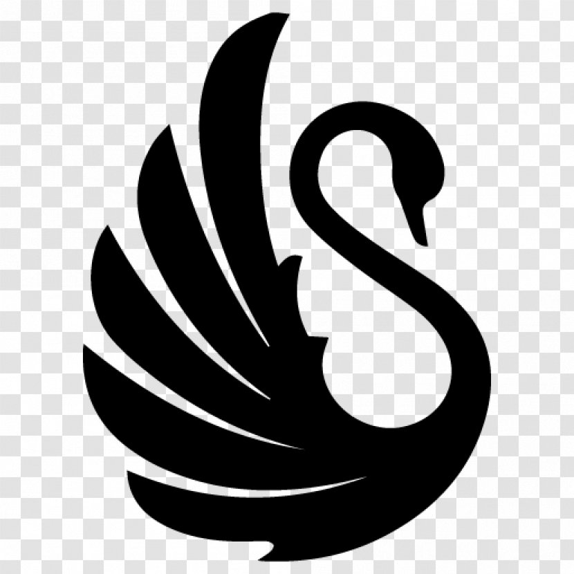 Black Swan Logo - And White Transparent PNG