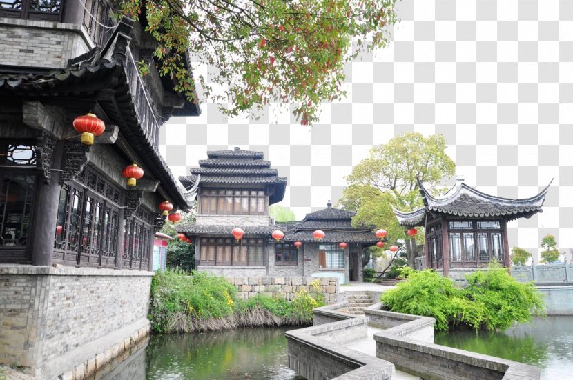 Nanxiang Ancient Town Architecture Building U97d3u6e58u6c34u535au5712u9910u5e81 - Tourist Attraction - Shanghai Six Transparent PNG