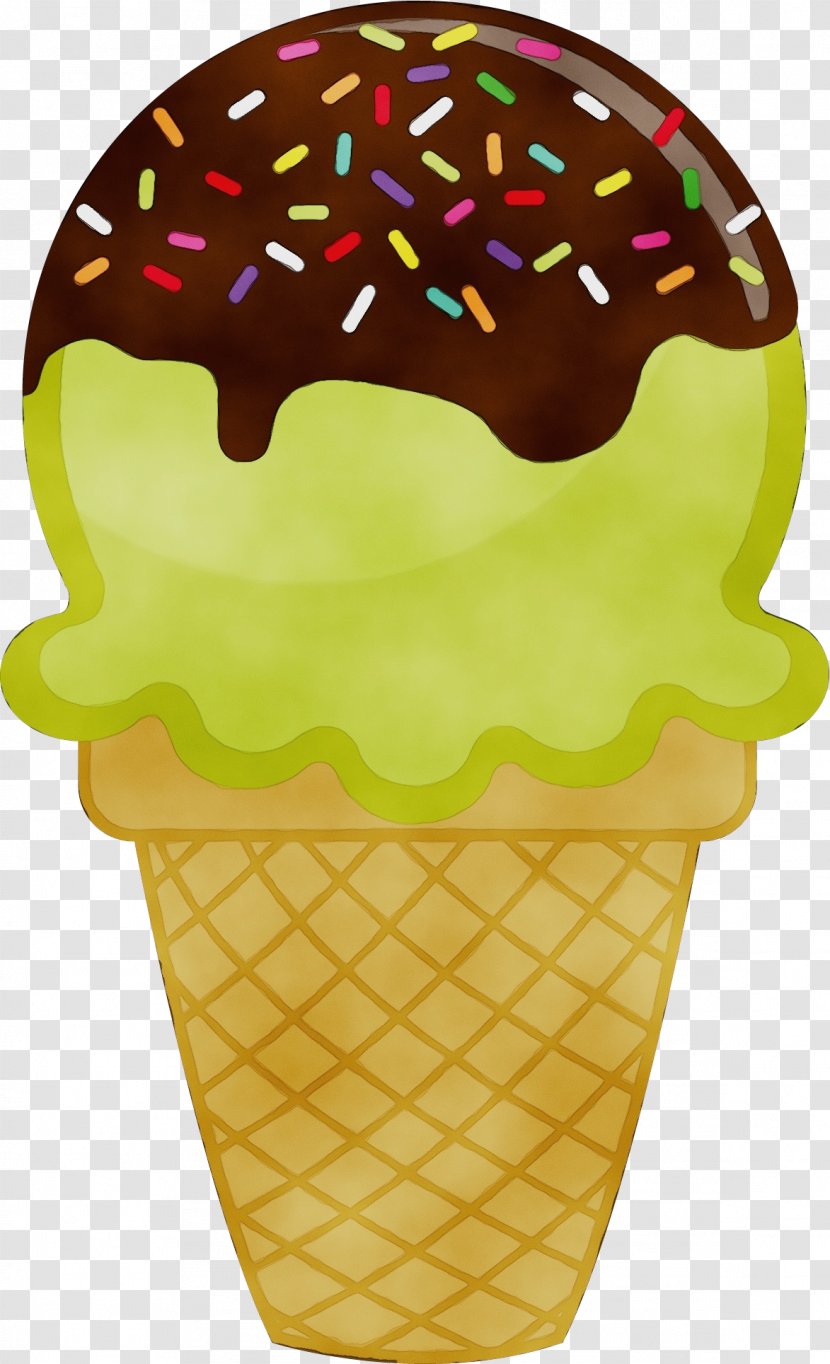 Ice Cream Cone Background - Dish Neapolitan Transparent PNG