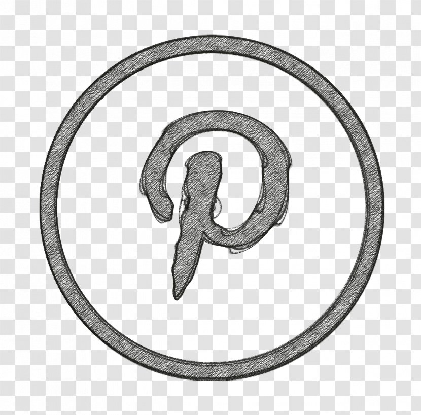 Circle Icon Pinterest - Metal Number Transparent PNG