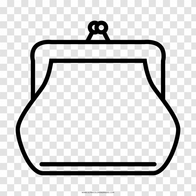 Coin Purse Drawing Coloring Book - Area Transparent PNG
