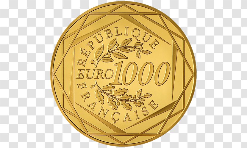 Gold Coin Euro France Bar - Ball - Ingot Transparent PNG