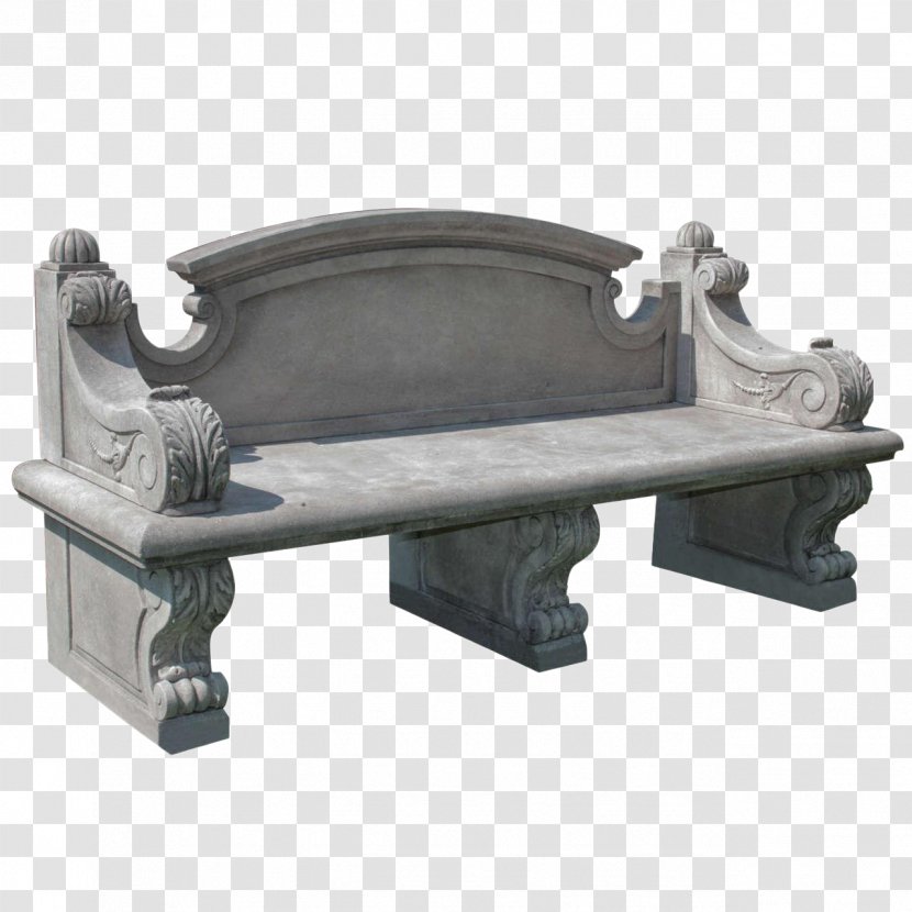 Furniture Bench Garden Wood Arras - Stone Carving Transparent PNG