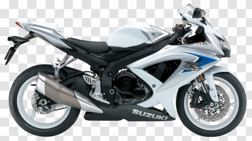 Suzuki GSX-R600 GSX-R Series GSX GSX-R750 - R600 White Motorcycle Bike Transparent PNG