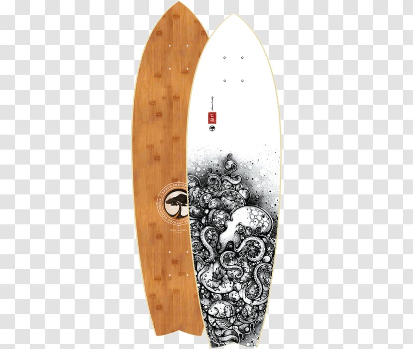 Bamboo Skateboards Arbor Axis Walnut Longboard Complete Skateboarding - Fish - Board Transparent PNG