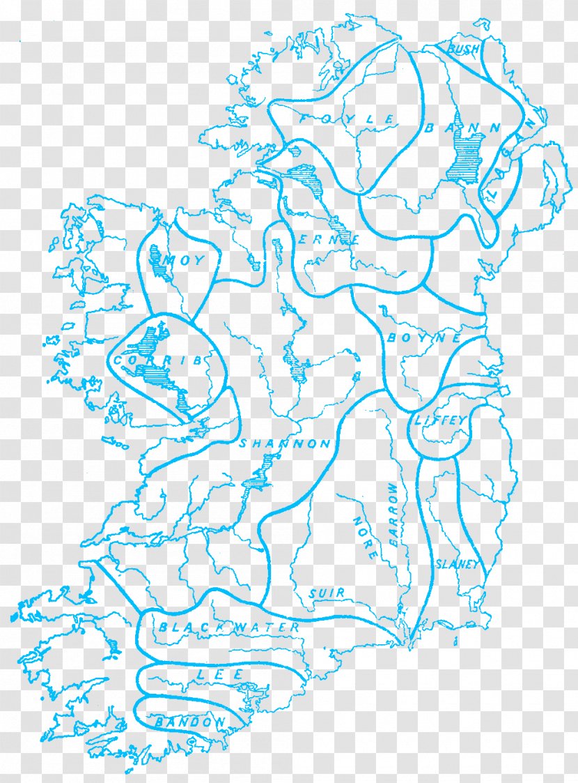 Drainage Divide Ireland Basin Tagus River - Rivers And Lakes Transparent PNG