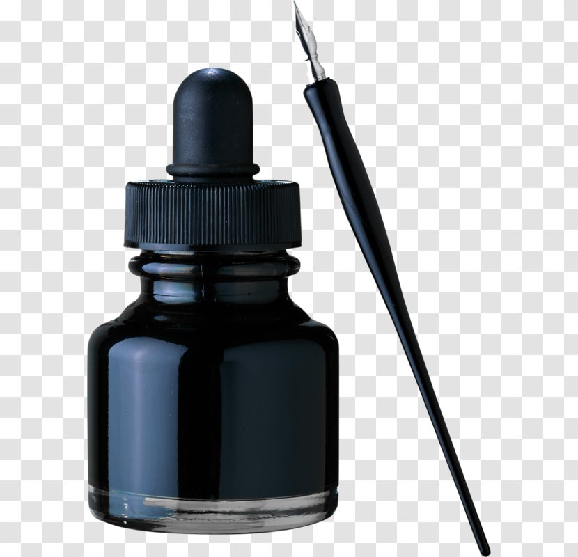 Inkwell Pens Nib - Glass Bottle Transparent PNG