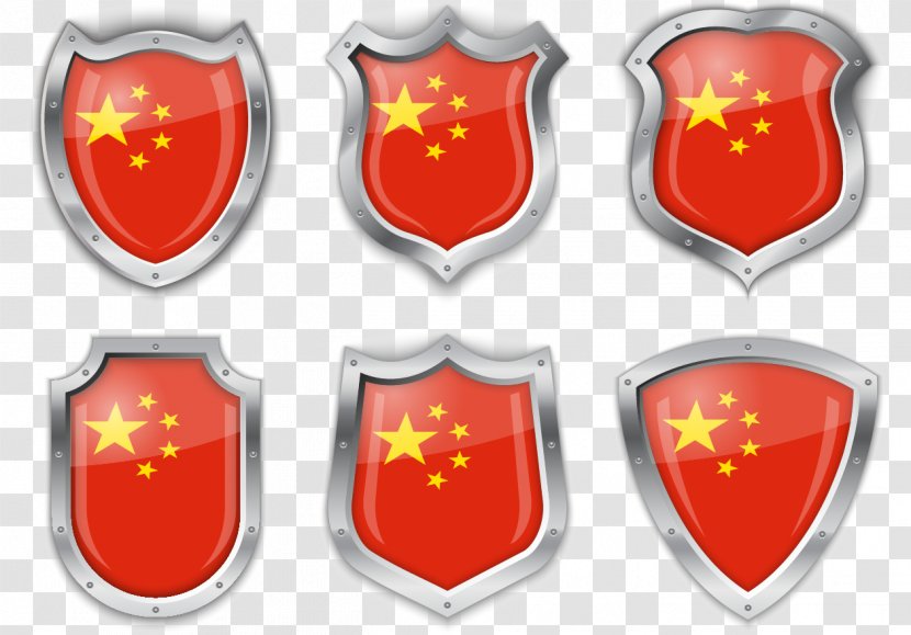 0 Flag Of China Icon - Building - Vector Shield Transparent PNG