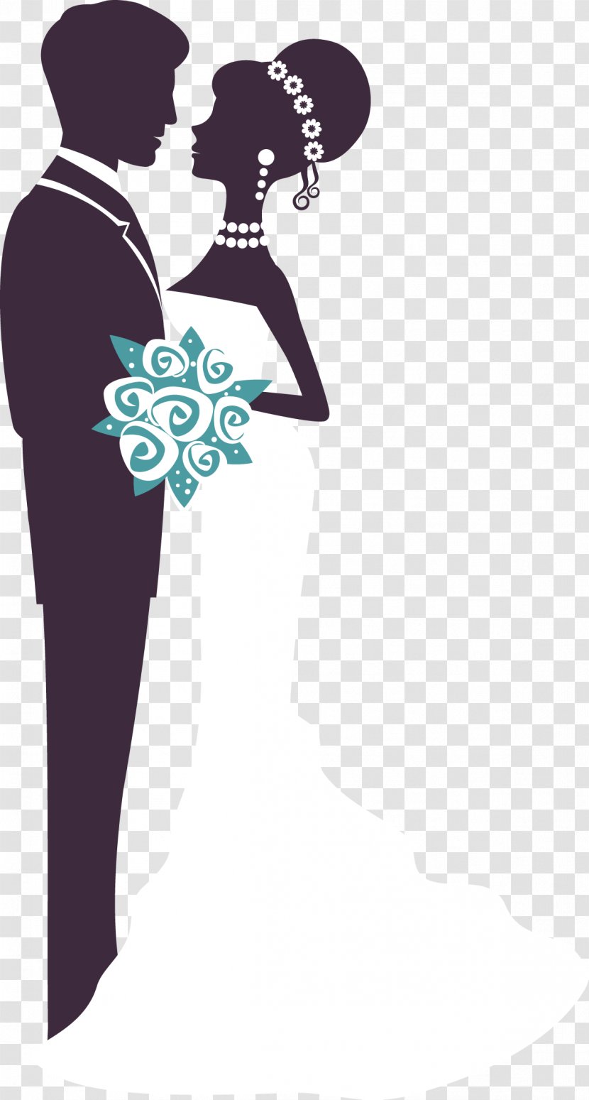 Bridegroom Drawing Marriage - Communication - Hand Drawn Married Men And Women Transparent PNG