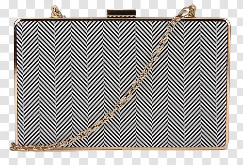 Handbag Coin Purse Rectangle Box Metal - Prom - Zig Zag Border Transparent PNG