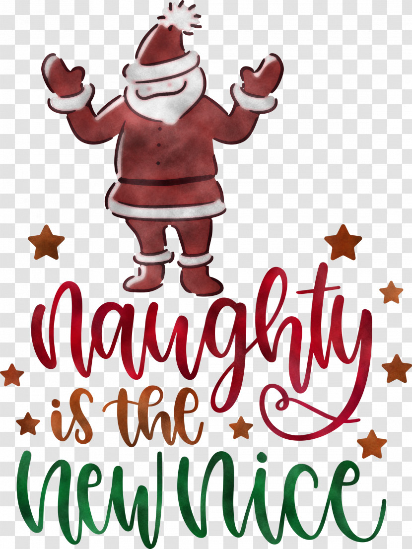 Naughty Chrismtas Santa Claus Transparent PNG