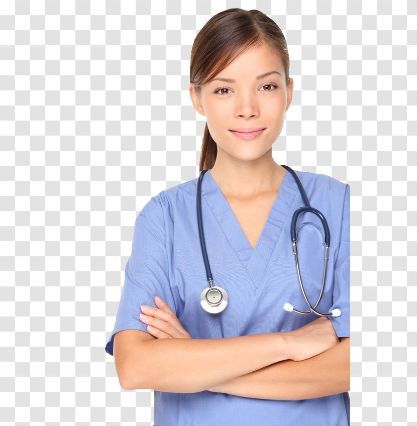 Licensed Practical Nurse Nursing Care Health Physician Professional - Neck - Female Transparent PNG