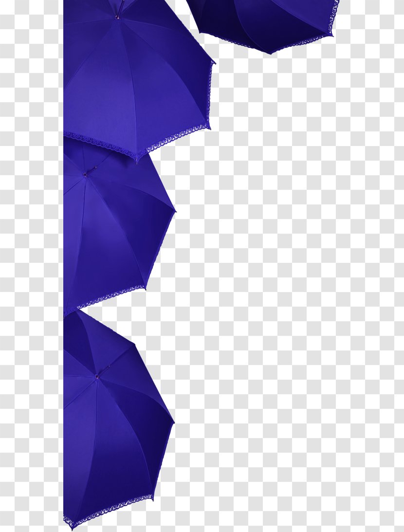 Umbrella Blue Purple - Electric - Simple Decorative Pattern Transparent PNG