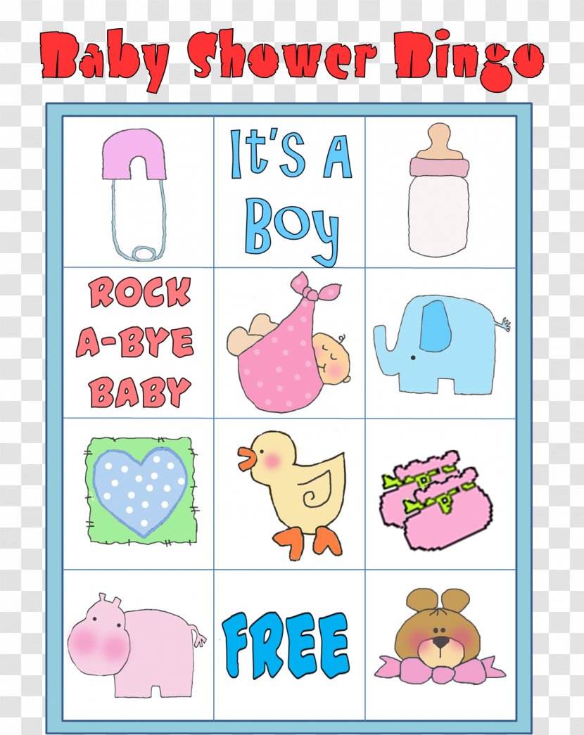 Unique Baby Shower Bingo Game Lottery - Textile - Rainbows Transparent PNG