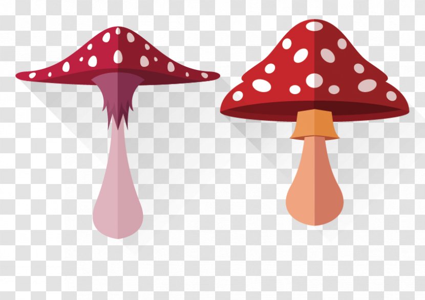 Mushroom Fall Euclidean Vector - Pink - Cartoon Mushrooms Transparent PNG