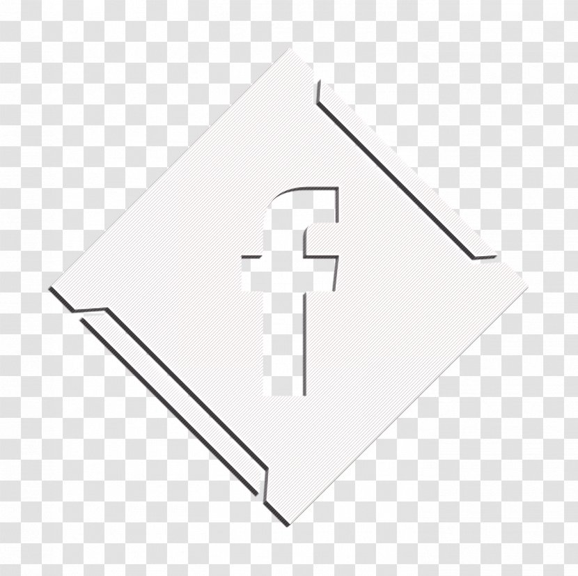 Facebook White Icon - Social - Emblem Blackandwhite Transparent PNG