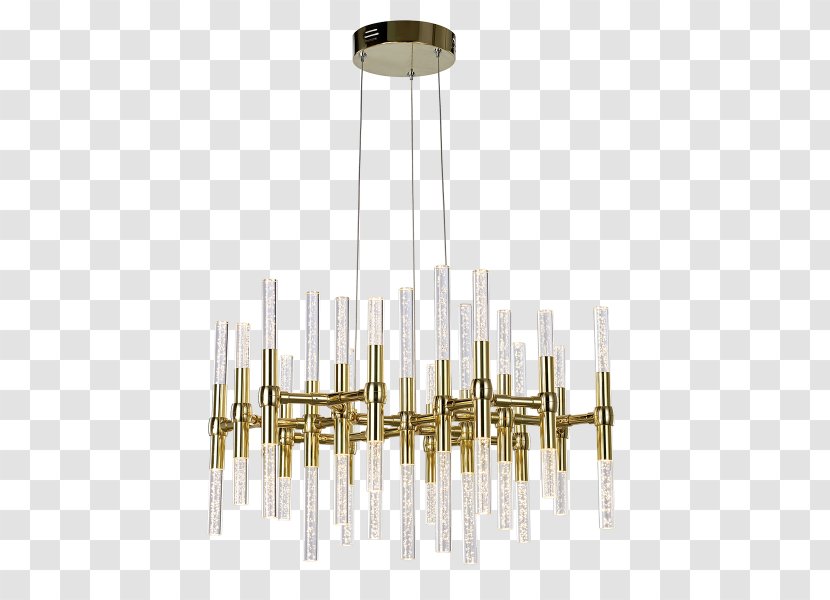 Chandelier Lighting Gold Light-emitting Diode - Ceiling Fixture - Light Transparent PNG