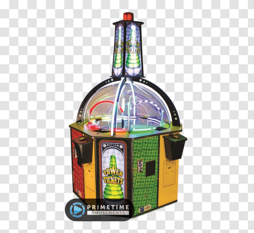 Jurassic Park Ms. Pac-Man Stacker Arcade Game Redemption - Bottle - Tower Transparent PNG