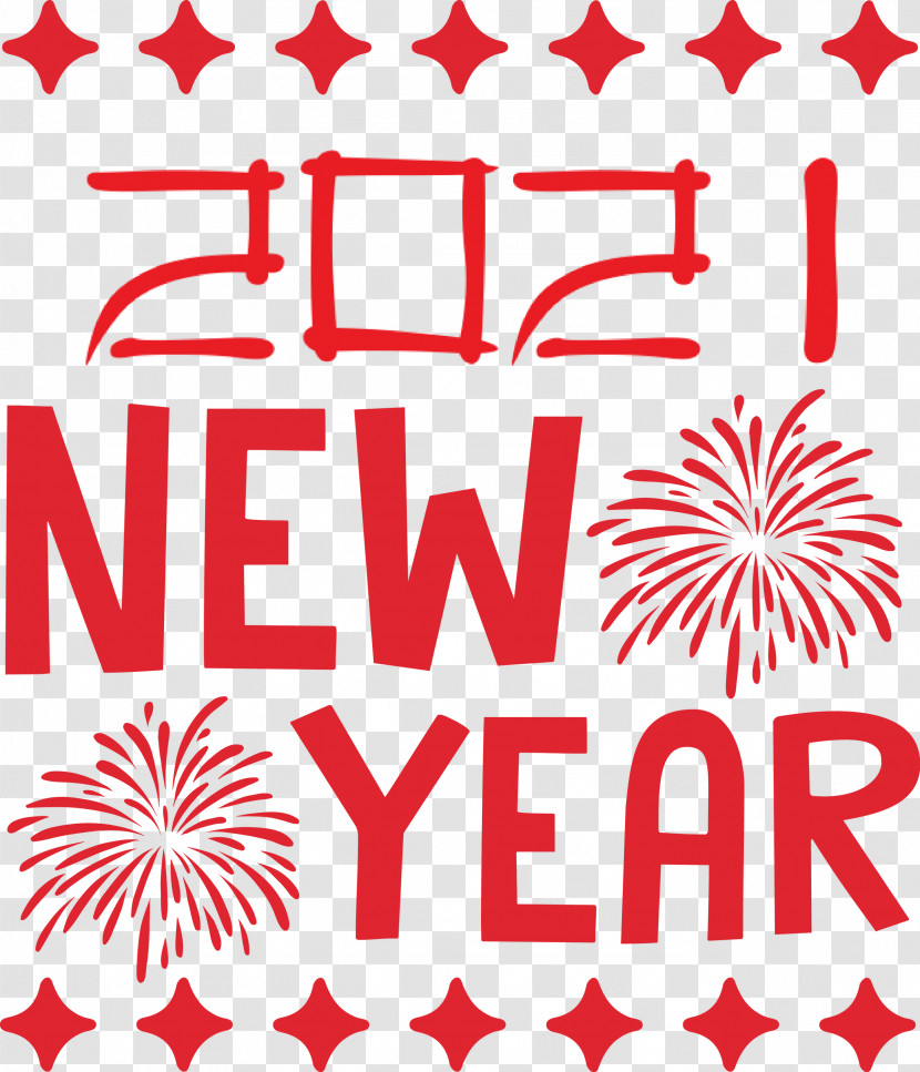 2021 New Year Happy New Year Transparent PNG