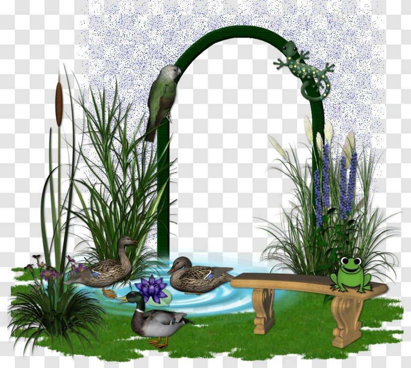 Floral Design Majorelle Blue Garden Grasses Flowerpot - Rat Transparent PNG