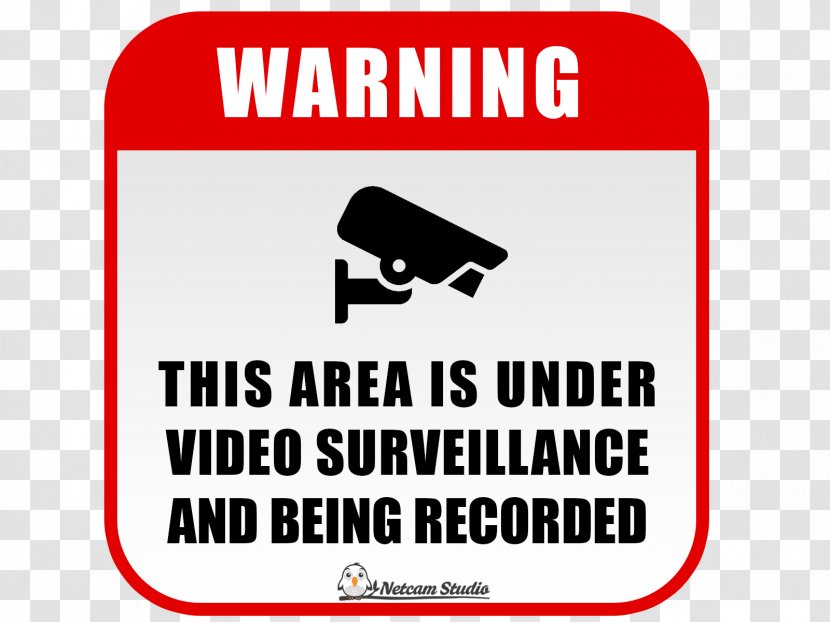 Closed-circuit Television Sign Surveillance Sticker Text - Bewakingscamera - Impact Transparent PNG