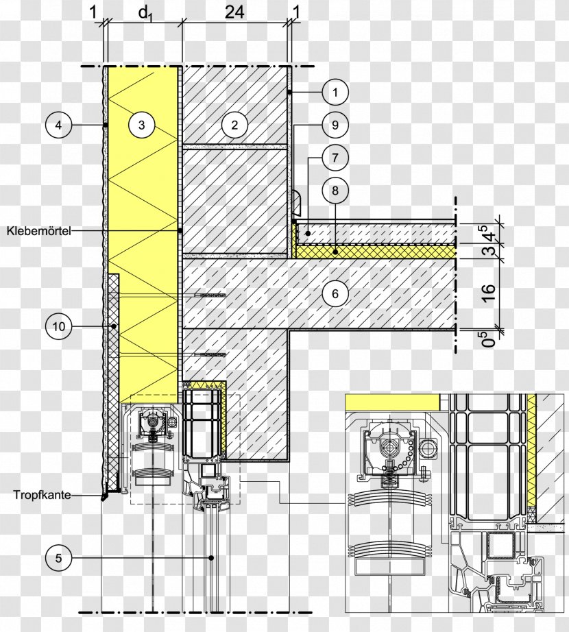 Window Exterior Insulation Finishing System Facade Masonry Veneer Lintel - Floor Plan - Bundles Transparent PNG