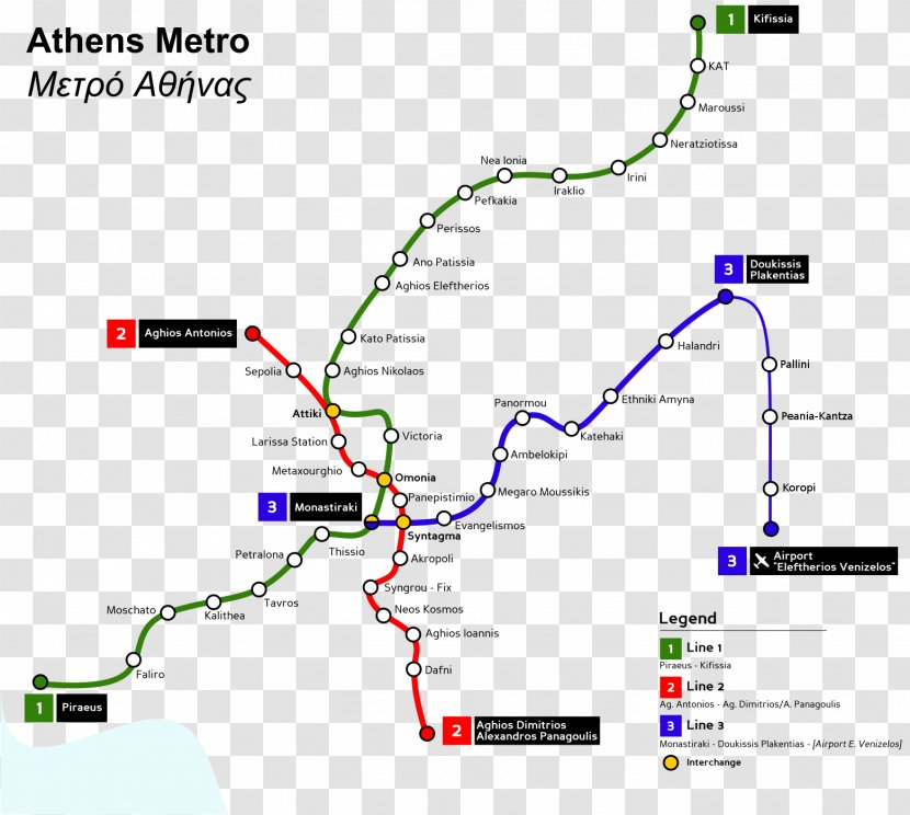 Rapid Transit Map Athens Metro Commuter Station Syntagma Square Transparent PNG
