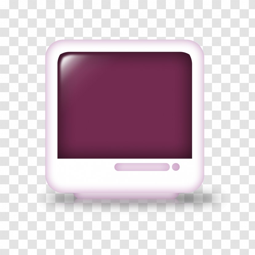 Electronics Multimedia Rectangle - Magenta - Purple Creative TV Model Transparent PNG