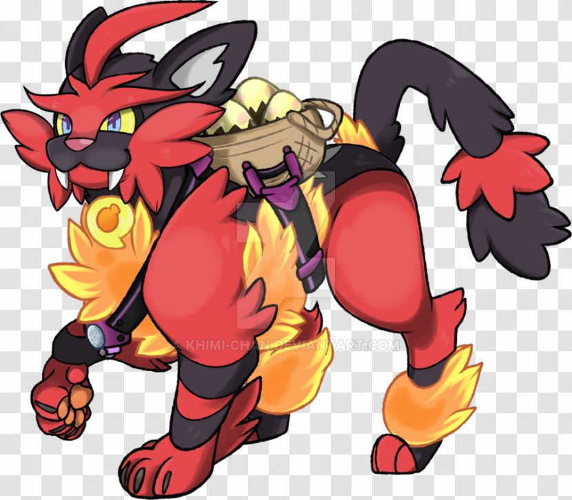 Fan Art Incineroar - Demon - Molotov Transparent PNG