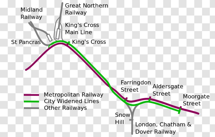 London King's Cross Railway Station Farringdon Metropolitan Line Rail Transport - Heart - Simple Lines Transparent PNG