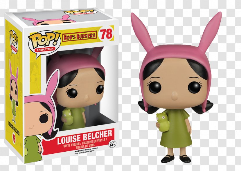 Louise Belcher Funko Action & Toy Figures T-I-N-A - Animated Sitcom - Bobs Burgers Transparent PNG