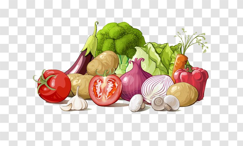 Vegetable Ragout Food Carrot Illustration - Bell Pepper - Cartoon Vegetables Transparent PNG
