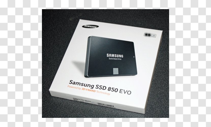 Laptop Samsung 850 EVO SSD Solid-state Drive Hard Drives - Electronic Device Transparent PNG
