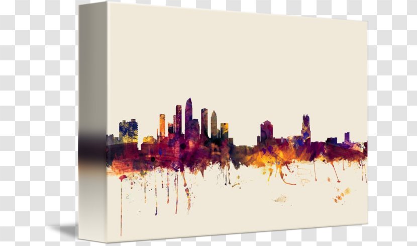 Tampa Skyline Canvas Print Art - Rectangle - Florida Transparent PNG