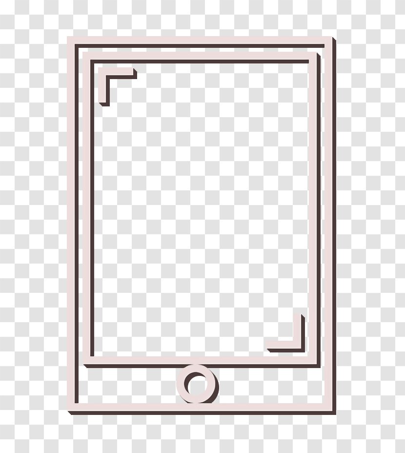 Outline Icon Red Shopping - Mirror Rectangle Transparent PNG