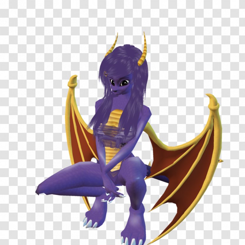 Spyro Dragon DeviantArt Artist - Mythical Creature Transparent PNG